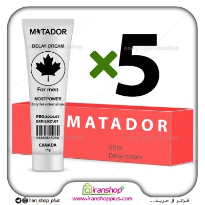 پک پنج عددی کرم تاخیری و افزایش حجم ماتادور MATADOR وزن 15 گرمی